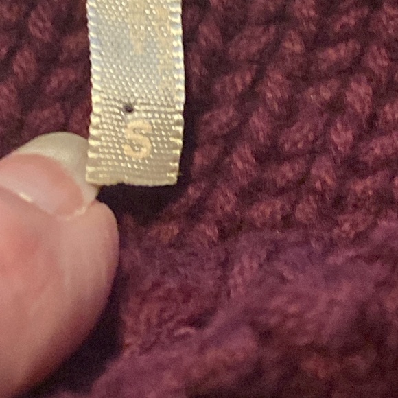 NWOT Max Rave Purple Heavy Cable Stitch Ribbed Winter Sweater - Picture 5 of 5